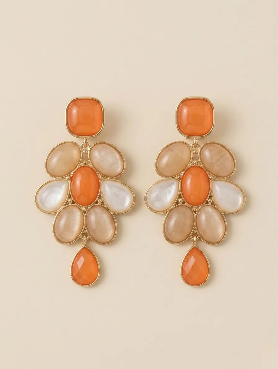 Pendientes Cornalina